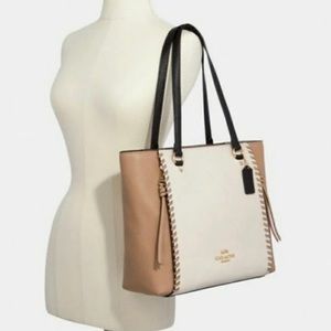 COACH MARLON TOTE IN COLORBLOCK WITH WHIPSTITCH